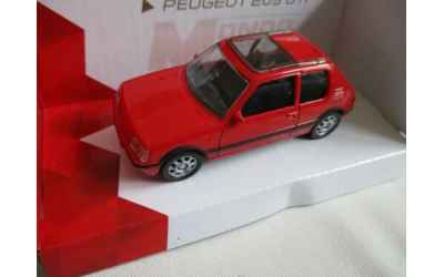 mondomotors peugeot 205 gti rossa serie vintage 1/43 mondo motors