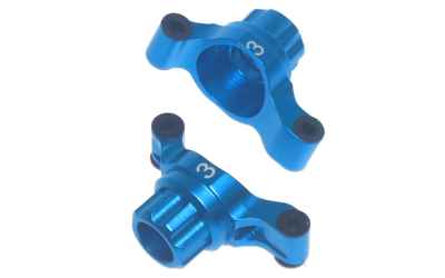 tamiya Yeah Racing fuselli posteriori 3 gradi convergenza in alluminio BLU x Tamiya TT-02 (2)