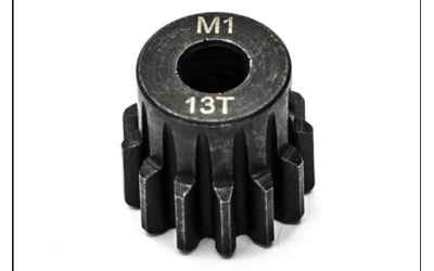 hobbytech pignone modulo 1 con foro da 5mm 13denti