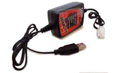 HIMOTO Caricabatteria USB NiMH Himoto con attacca Tamiya 2-6S 500mA NiMH