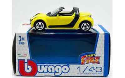 burago BURAGO STREET FIRE 1:43 SMART ROADSTAR GIALLO LIME