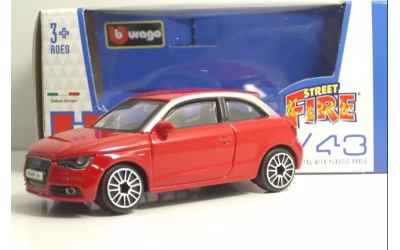 burago BURAGO STREET FIRE 1:43 AUDI A1 rossa