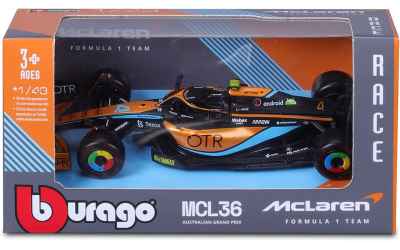 burago Burago formula 1 Mclaren MCL36 australian grand prix n.4 Lando Norris
