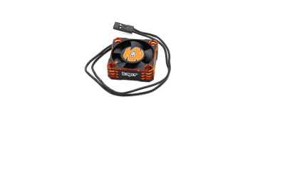 konect ventola konect in alluminio nero-orange Turbo new version 30x30x10mm
