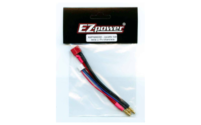 ezpower cavo batteria o per ricarica con deans femmina e cavo bilanciatore da un lato e connettori da 4mm per lipo