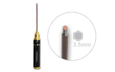 3racing chiave da 2,5mm poliedrica con manico in alluminio alleggerito SCORPION HIGH PERFORMANCE