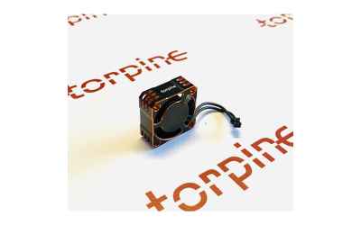 torpine ventola 25x25 5-8V con connettore per esc hobbywing high speed black-orange