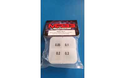 mr33 set rasamenti foro interno 6,1x8mm 0,05/0,1/0,2/0,3 (10per tipo+ contenitore)
