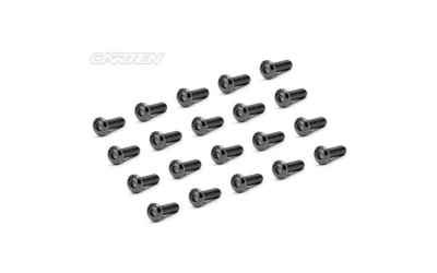 carten set viti CARTEN testa bombata M3x6mm 20pz (black nickel coating)