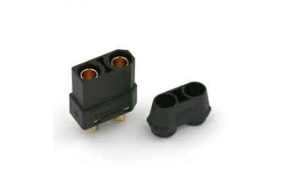 mr33 connettore xt90 femmina nero con copri cavo (1pz)