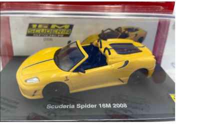 pdm Ferrari 1/43 F430 Scuderia Spider 16M 2008 gialla con teca