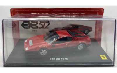 pdm Ferrari 1/43 512BB 1976 rossa con teca