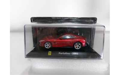 pdm Ferrari 1/43 Portofino 2018 rossa con teca