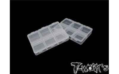 t-work's scatolina porta rasamenti con 6slot (8.2x6x1.8cm) 2pz