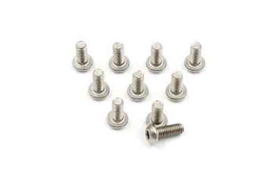 yeahracing set viti in titanio YEAH RACING M3x8mm testaa bottone 10pz