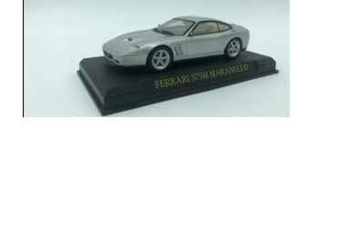 BRUMM FERRARI 575M MARANELLO SILVER 1/43 CON BASETTA + TECA