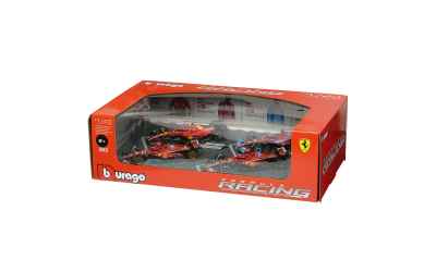 burago set Burago 1/43 Ferrari Formula 1(SF23 MONZA-SF24 SEASONAL- SF24 MIAMI-SF24 MONZA) N16 LECLERC