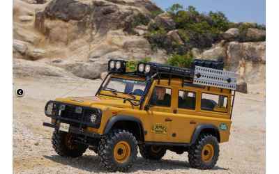 FCX FMS Land Rover Defender FCX10 1:10 giallo - RS 2.4GHz