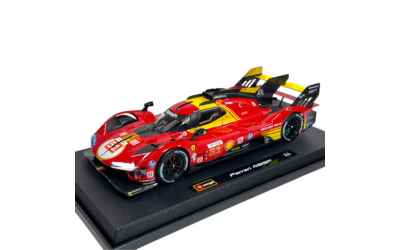 burago 1/18 Ferrari 499P Pier Guidi-Calado-Giovinazzi #51 3rd Le Mans 2024