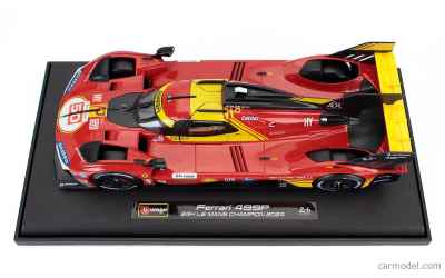 burago 	499P 3.0L TURBO V6 TEAM FERRARI AF CORSE N 50 WINNER 24h LE MANS 2024 ANTONIO FUOCO - MIGUEL MOLINA - NICKLAS NIELSEN