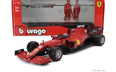 burago F1 SF21 TEAM SCUDERIA FERRARI MISSION WINNOW N 16 SEASON 2021 CHARLES LECLERC