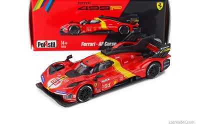 Polistil 499P 3.0L TURBO V6 TEAM FERRARI AF CORSE N 51 WINNER 24h LE MANS 2023 ALESSANDRO PIER GUIDI - JAMES CALADO - ANTONIO GIOVINAZZI