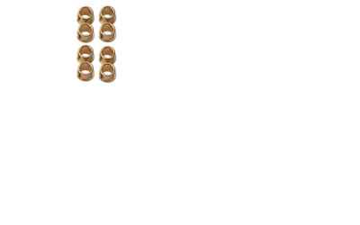 MJX R/C - Hyper GO set boccole portafuselli superiori per mjx- hyper go 1/10 stradale- rally 8pz