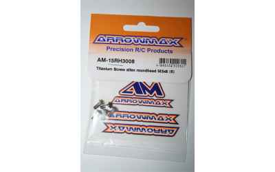 arrowmax viti testa a bottone 3x8mm titanio (5)