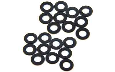 yeahracing aluminium M3 flat washer 1,5mm 20pcs black