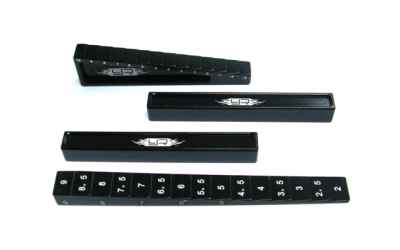 yeahracing scalimetri neri drop e altezza per 1/10 e 1/8 on road