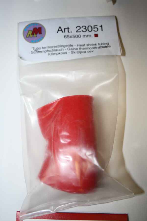 termorestringente rosso 65x500mm mantua - elettronica-cavetteria, termoretraibile termorestringente rosso 65x500mm mantua - elettronica-cavetteria, termoretraibile