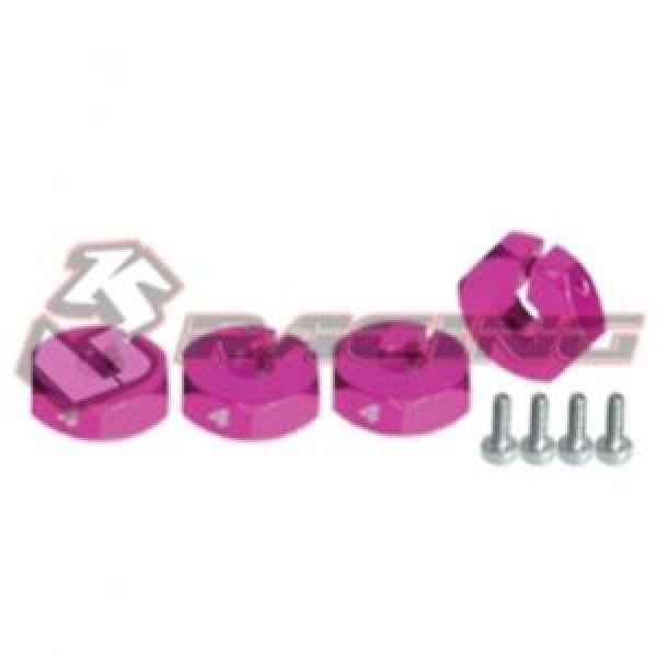 weel adaptor 4mm thick pink (4pcs)