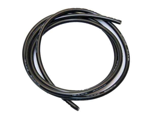 cavo siliconico 12awg nero 1metro hspeed - elettronica-cavetteria, cavi in silicone