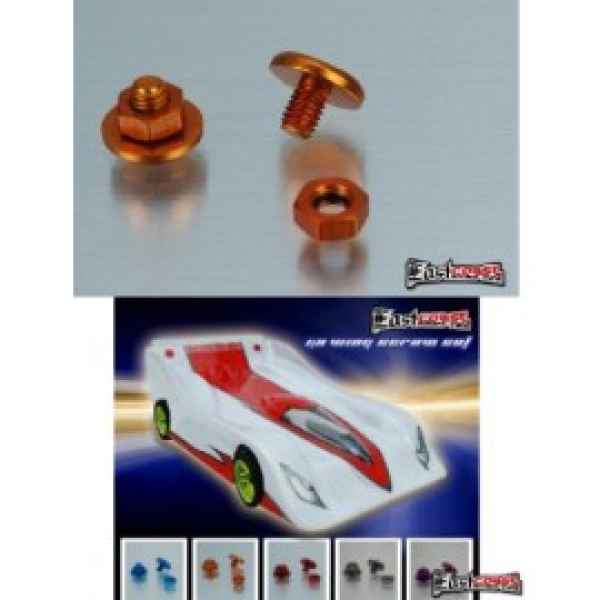 viti alettone in alluminio con dado 2pz arancione speedpassion - carrozzerie ed accessori, alettoni e sistemi di fissaggio per 1/8 pista- GT viti alettone in alluminio con dado 2pz arancione speedpassion - carrozzerie ed accessori, alettoni e sistemi di fissaggio per 1/8 pista- GT