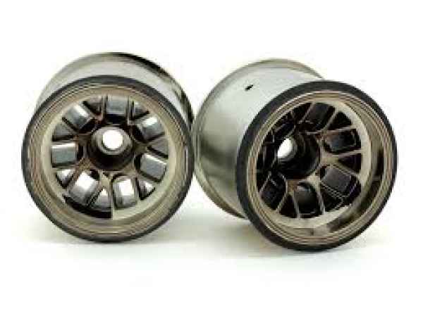 f-104 rear wheel black luster 2pz ride - gomme e accessori, per formulino-pan car f-104 rear wheel black luster 2pz ride - gomme e accessori, per formulino-pan car