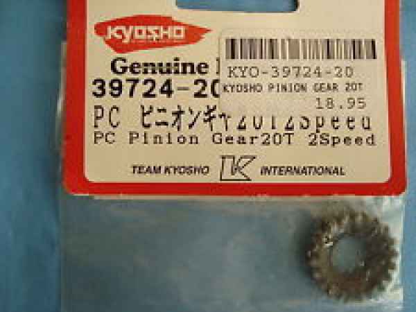 pc pinion gear 20t 2speed kyosho - ricambi e optional automodelli, kyosho 1/10 v-one/fw05/fw06/tf2-3-4-5/pure ten alpha ep-gp/FAZER ep-gp/lazer/tr-15/ferrari f2004 deagostini
