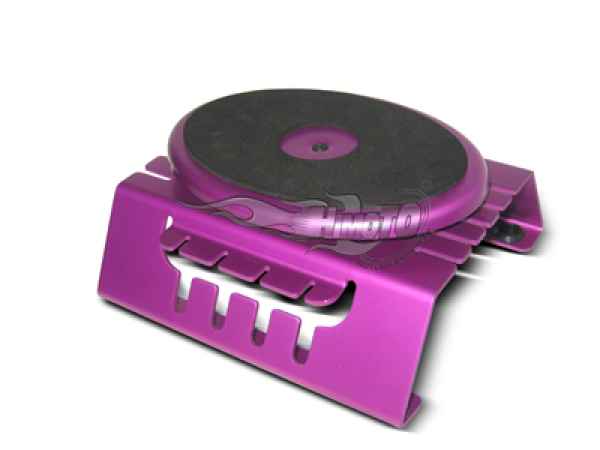base portamodello in alluminio girevole (viola) HIMOTO - attrezzi, per set up-porta modelli base portamodello in alluminio girevole (viola) HIMOTO - attrezzi, per set up-porta modelli