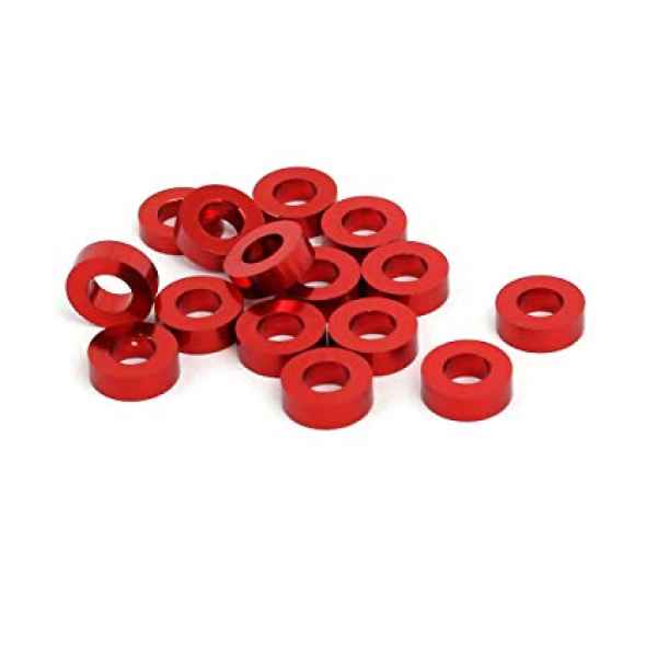 spessori foro interno 3mm spessore 1,5mm ROSSI (10pz) xgrip - viteria, spessori in alluminio generici