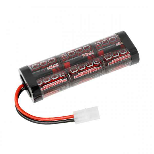 Batteria ricaricabile NiMH Robitronic 3000mAh 7,2 V stick pack Tamiya plug