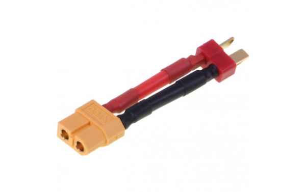 adattatore femmina xt60 e deans rosso maschio con cavi 12awg robbe - elettronica-cavetteria, adattatori e prolunghe