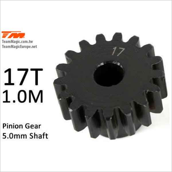 pignone mod.1 da 17 denti foro da 5mm kfactory - corone e pignoni, pignoni mod.1