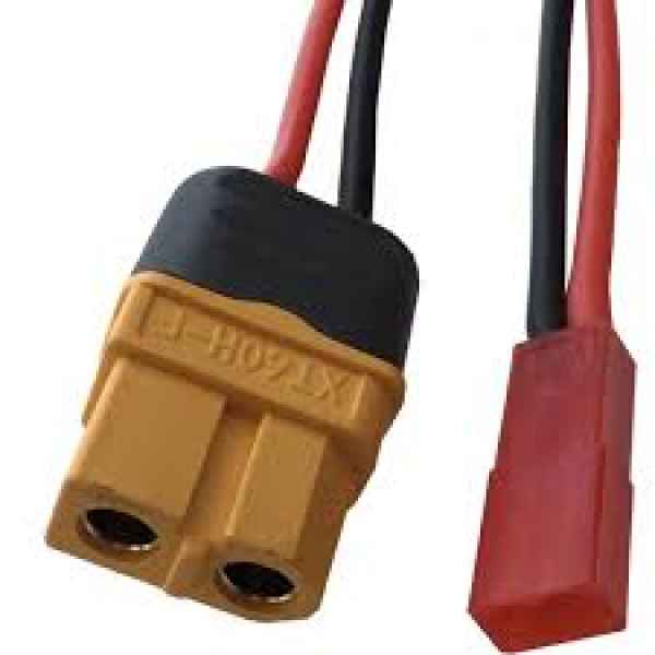 cavo di ricarica xt60 femmina e bec femmina lungo 500mm 18awg robbe - elettronica-cavetteria, cavi di ricarica-cavi bilanciatore