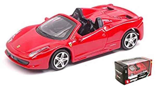FERRARI 458 SPIDER1/43 burago - automodelli statici- da collezione, FERRARI GT DA COLLEZIONE 1/43-1/24 FERRARI 458 SPIDER1/43 burago - automodelli statici- da collezione, FERRARI GT DA COLLEZIONE 1/43-1/24