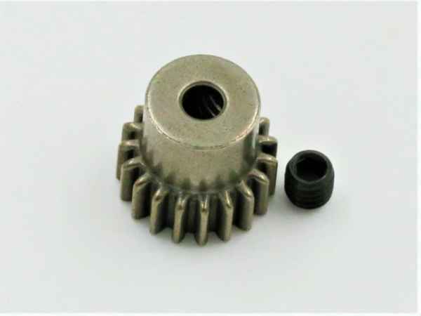 pignone indurito mod. 0.6 da 19 denti blackbull - corone e pignoni, pignoni mod. 0.6