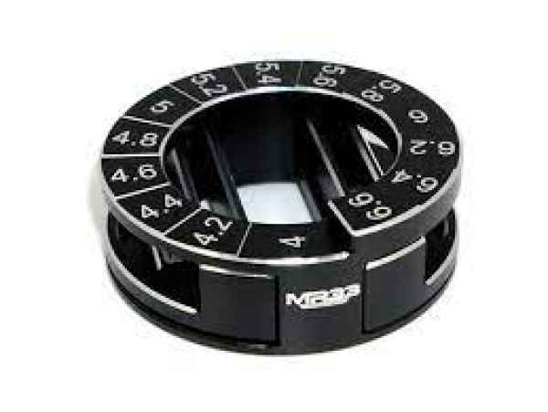 scalimetro per settaggio drop da 4 a 6,6mm compreso di  2 blocchetti da 10mm mr33 - attrezzi,  per set up-porta modelli