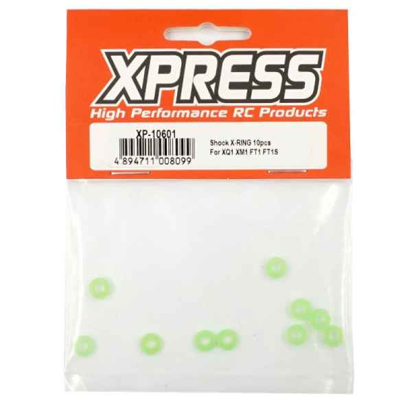 Xpress Shock X-Ring For Xpress Series Shocks (confezione da 10 pezzi) xpress - ricambi e optional automodelli, XPRESS EXECUTE XQ10-XQ11-XQ2S-XQ10R-DR1S-FT1-FT1S-XQ1-AT1-XM1-XM1S-XQ1-XQ1S