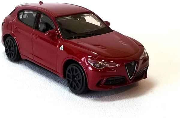 BURAGO STREET FIRE 1:43 AUTO DIE CAST METAL - ALFA ROMEO STELVIO ROSSO MET. burago - automodelli statici- da collezione, GT- stradali da collezione plurimarche 1/43-1/32-1/24