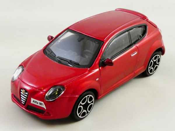 BURAGO STREET FIRE 1:43 AUTO DIE CAST METAL - ALFA ROMEO MITO ROSSO MET. burago - automodelli statici- da collezione, GT- stradali da collezione plurimarche 1/43-1/32-1/24