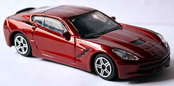 BURAGO STREET FIRE 1:43 AUTO DIE CAST METAL -  CORVETTE STINGRAY 2014 ROSSO MET burago - automodelli statici- da collezione, GT- stradali da collezione plurimarche 1/43-1/32-1/24