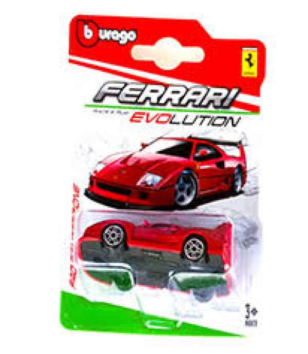 BBURAGO AUTO 1:76 FERRARI F40 COMPETIZIONE burago - automodelli statici- da collezione, FERRARI GT DA COLLEZIONE 1/64-1/76